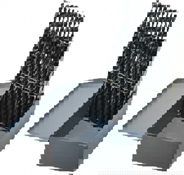 Drill Bit Set: Jobber Length Drill Bits, 26 Pc, 135 °, High Speed Steel